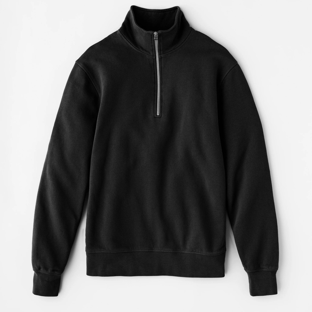 KOTN French Terry Zip — Black — Unisex XXS